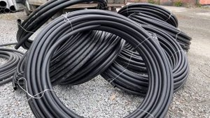 Разгрузка технической ПНД трубы 50 и 63мм