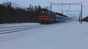 ЧС4Т-288 (РЖД/Мск, ТЧ-41 Вязьма) с поездом №3 Мск - Брест (БЧ)