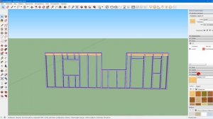 Проект каркасного дома в SketchUp.  Как сделать окно?