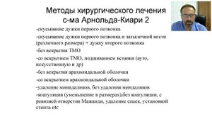 Особенности лечения синдрома Арнольда Киари у детей со Spina bifida