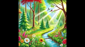 Чистый лес после дождя он похожий на меня - Стихи для детей