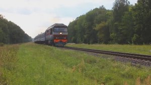 ТЭП70-0381 (БЧ, ТЧ-15 Орша, "Михась Лыньков") с поездом №606 Брест - Полоцк (БЧ)