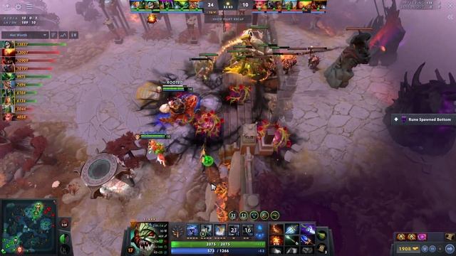 Slark Dota 2 Gameplay Miracle with 22 Kills and Refresher смотреть онлайн