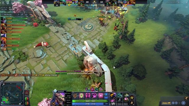 x4 Divine Rapier Dazzle Comeback 31 Kills 2 Hours Match | Dota 2 Gameplay смотреть онлайн