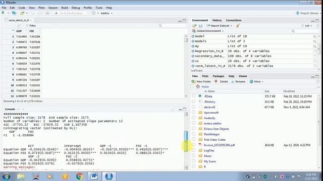 HOW TO DO VECTOR ERROR CORRECTION MODEL (VECM) MODEL IN R SOFTWARE смотреть онлайн