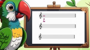 Нотный вызов. Скрипичный ключ. Ноты между линейками