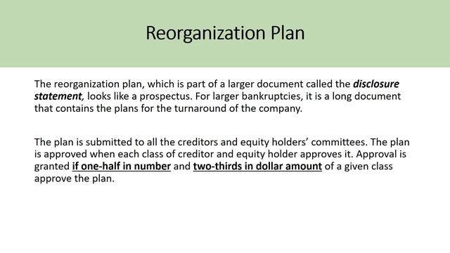 Restructuring Through Bankruptcy - Basics Of Corporate Bankruptcy