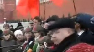 Возложение цветов к могиле И.В. Сталина