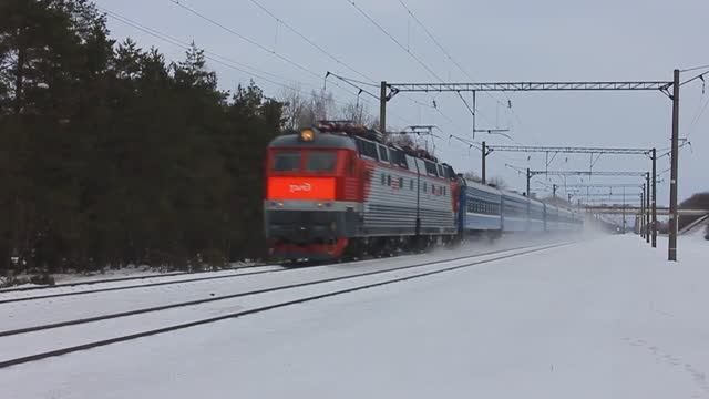 ЧС8-072 (РЖД_Мск, ТЧ-41 Вязьма) с поездом №27 Мск - Брест (БЧ)