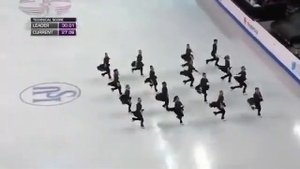 Синхронное катание Канадской сборной