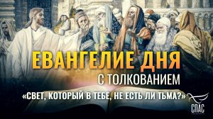 «СВЕТ, КОТОРЫЙ В ТЕБЕ, НЕ ЕСТЬ ЛИ ТЬМА?» / ЕВАНГЕЛИЕ ДНЯ