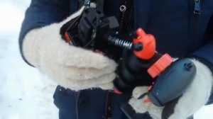 обзор машинки шнекохода на пульте управления!