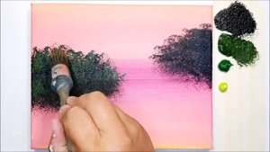 ЗАКАТ ЛАГУНЫ - Красивые рисунки акриловыми красками! Развивашки для детей и родителей!