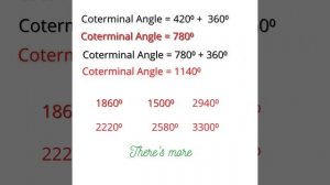 Coterminal Angles