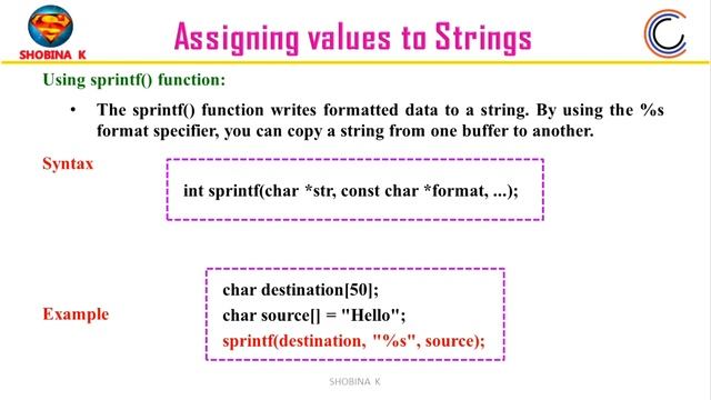 CS3251|CS3353 Strings in C.Programming in C.#cs3251 #sem2