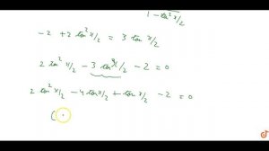 Find `sin` `x/2` `,cos` `x/2` and `tan` `x/2` of the following : `tanx=-4/3,x` in quadrant II...