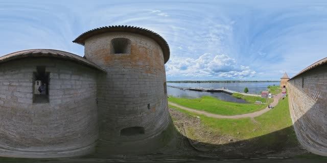 4k vr video 360 Крепость Орешек
