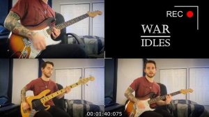 "War" - IDLES - Guitar and Bass Cover + Lyrics