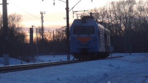 Перегонка электровоза ЭП1М-611 с одной станции на другую