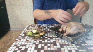 Запеченная Курица с Яблоками в Духовке/Курочка с Яблоками в Кисло-Сладком Соусе/Секрет в Маринаде