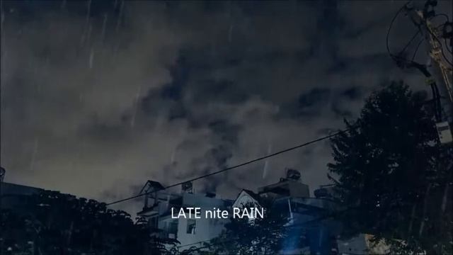 HEAVY RAIN IN THE SKY AT NIGHT SLEEP STUDY RELAX 1 HOUR смотреть онлайн