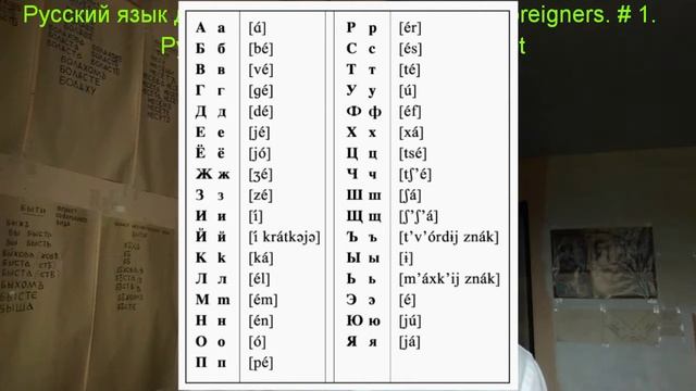 Русский язык как иностранный / Russian for foreigners /# 1 / Русский алфавит /  Russian alphabet