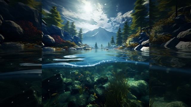 Serene Waterside Ambiance for Rest смотреть онлайн