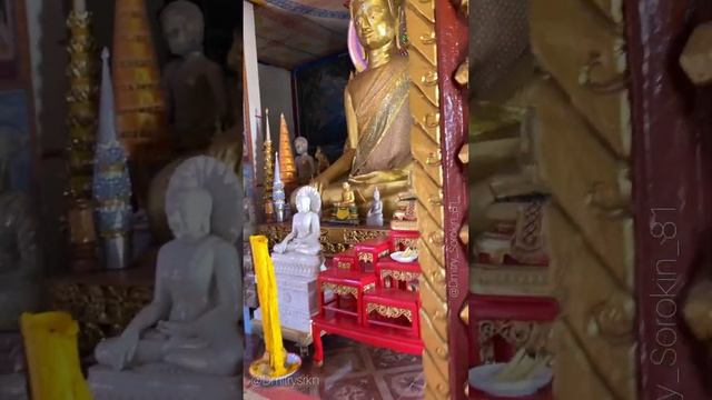 храм в Паксе Ват Луанг /Wat Luang Temple главный монастырь города и школа для монахов #визаран #лаос