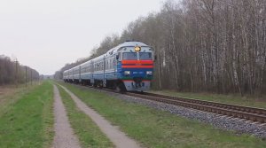 ДР1А-281 (БЧ, ТЧ-7 Брест) рейсом №6360 Брест - Лунинец