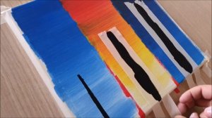 ДЕНЬ, ЗАКАТ, НОЧЬ  - Рисование для детей и родителей! - Урок рисования - Акриловая живопись