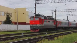 ЧС4Т-452 (РЖД/Мск, ТЧ-41 Вязьма) с поездом №7 "Славянский экспресс" Мск - Брест (РЖД/ФПК/Мск)