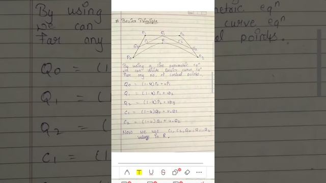 3-D Object Representation || Bezier Spline Curve || @bcawithmannu3812