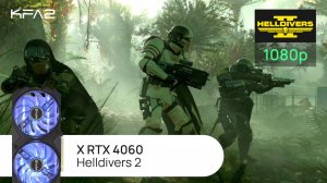 KFA2 X GeForce RTX 4060 Black | Helldivers 2 | 1080p (Full HD) разрешение