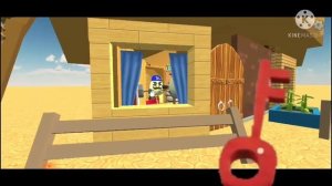 "Hello NEIGHBOUR in chicken gun" 2# 2 акт я выбрался из подвала!!!