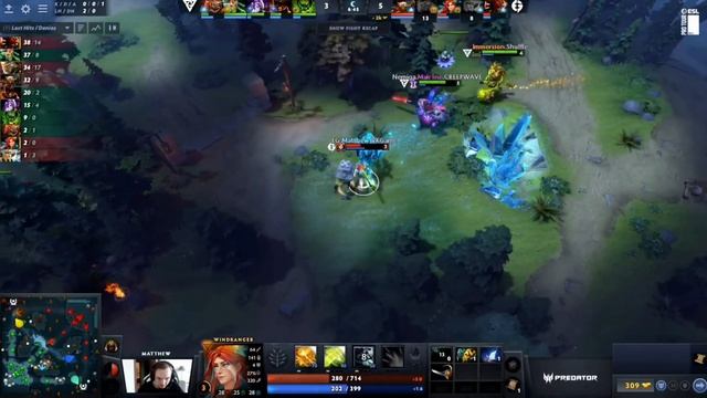 Matthew use the lotus to make sure Malr1ne wont get the last hit Tundra vs EG Dota 2 DreamLeague смотреть онлайн