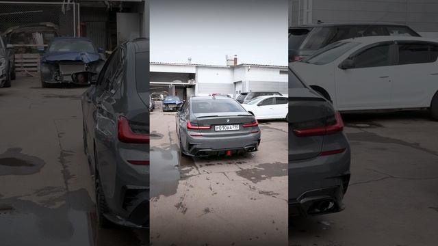 Установили активный выхлоп iXsound на это спортивный BMW 330d