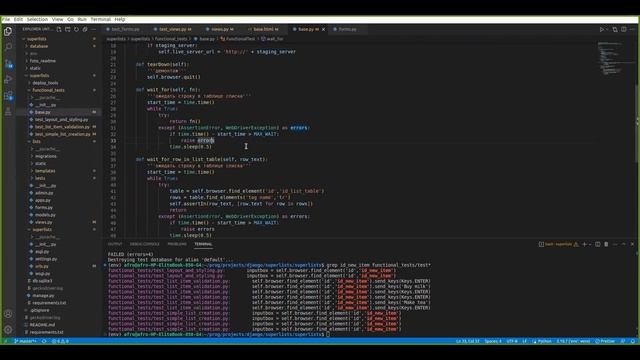 Разбор книги Test-Driven Development with Python, глава 14.1
