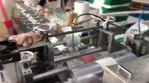 Linea de maquina para fabricar manija de papel para bolsa papel