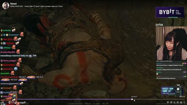 Watching Rae play God of War смотреть онлайн