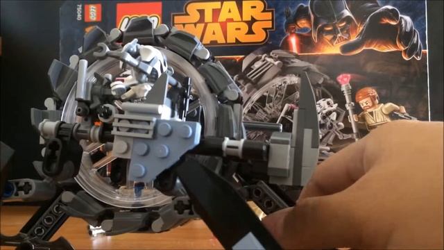 Lego Star Wars, review of General Grievous Bike, 75040 смотреть онлайн