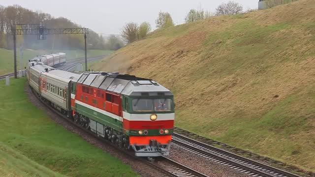 ТЭП70к-0326 (БЧ, ТЧ-15 Орша) с поездом №80 Калининград - СПб (РЖД/ФПК/Окт)