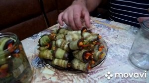 Рулеты из Баклажан в Томатном Соке на Зиму/Овощные рулеты/Овощи в Баклажане/Роллы/Кулинария/(0+)