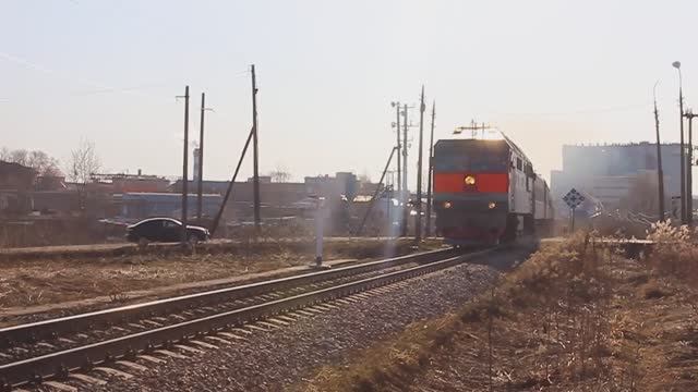 ТЭП70-0356 (РЖД/Окт, ТЧ-14) с поездом №63 Мск - Псков (РЖД/ФПК/Окт)