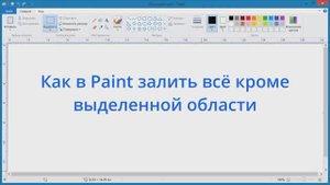 Как в Paint залить всё кроме выделенной области