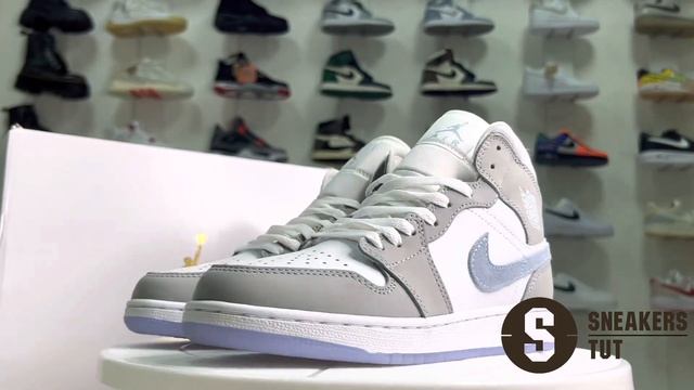 Кроссовки Air Jordan 1 Mid Grey Wolf