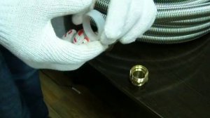 Монтаж фитингов для нержавеющей гофротрубы