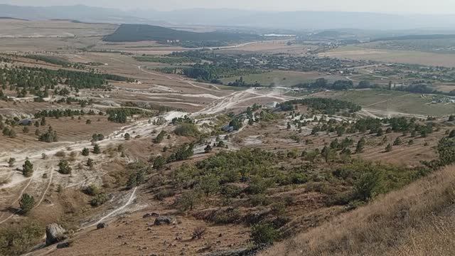 Белая скала, едем на плато. Поворот с Тавриды.На море из Чувашии с детьми смотреть онлайн