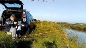 Осенний канал. Рыбалка с дедом в Италии