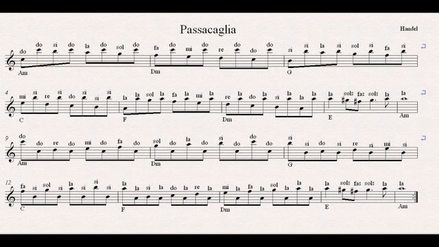 Passacaglia notes Handel смотреть онлайн