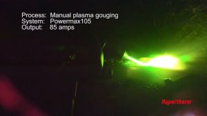 Plasma gouging with a Hypertherm Powermax105